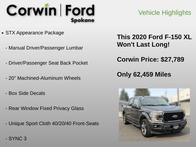 Used 2020 Ford F150 XL w/ Equipment Group 101A Mid AWD/4WD image 12