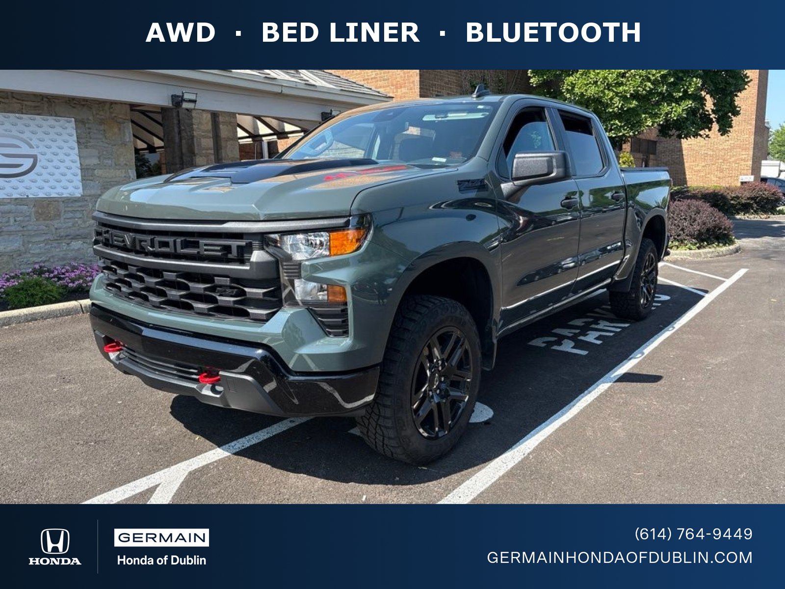 Used 2025 Chevrolet Silverado 1500 Custom Trail Boss w/ LPO, Dark Essentials Package AWD/4WD image 1
