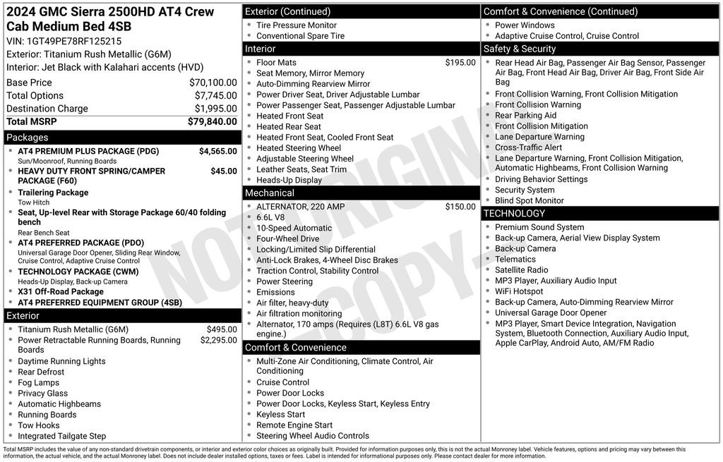Certified 2024 GMC Sierra 2500 AT4 w/ AT4 Premium Plus Package AWD/4WD image 45