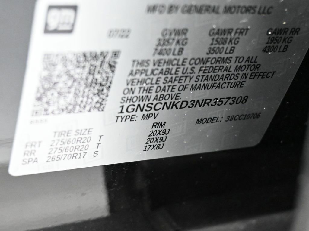 Used 2022 Chevrolet Tahoe LT w/ Luxury Package image 17