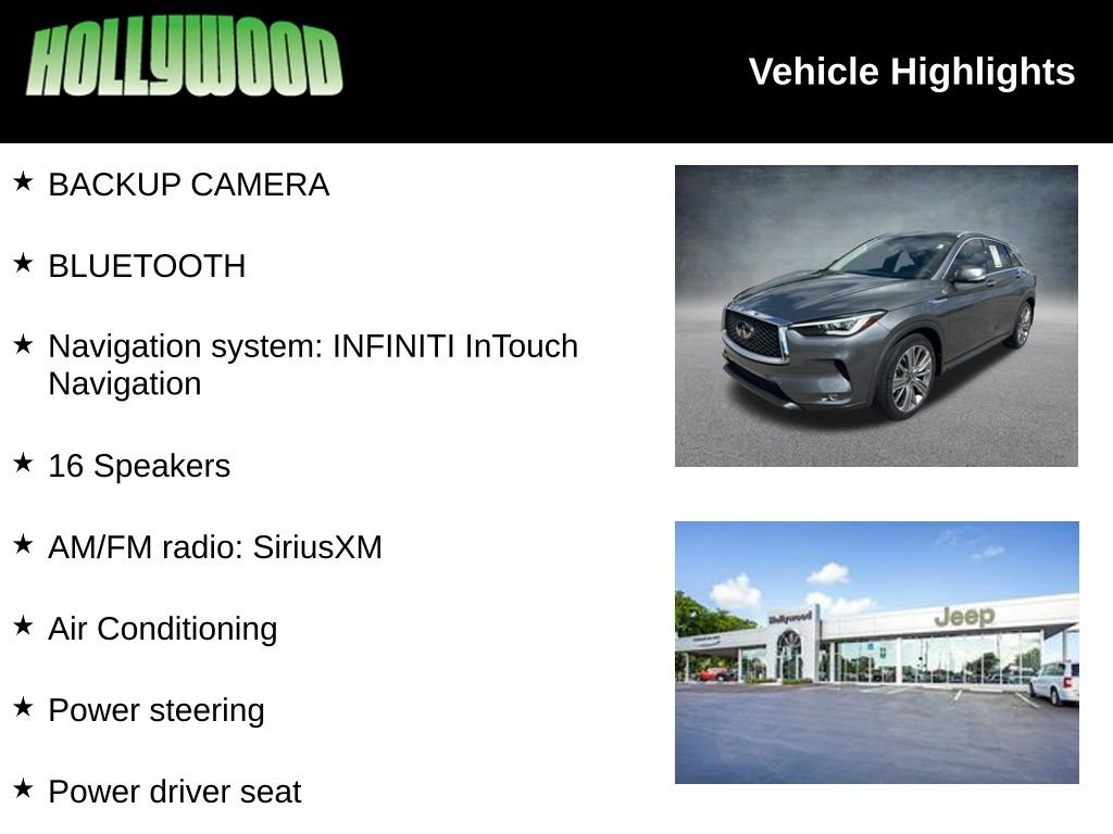 Used 2022 INFINITI QX50 Sensory FWD image 3