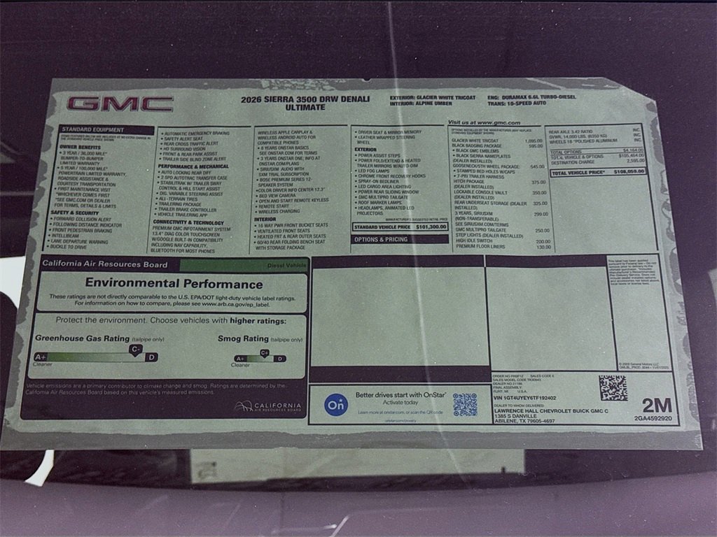 New 2026 GMC Sierra 3500 Denali Ultimate w/ LPO, Black Badging Package image 20