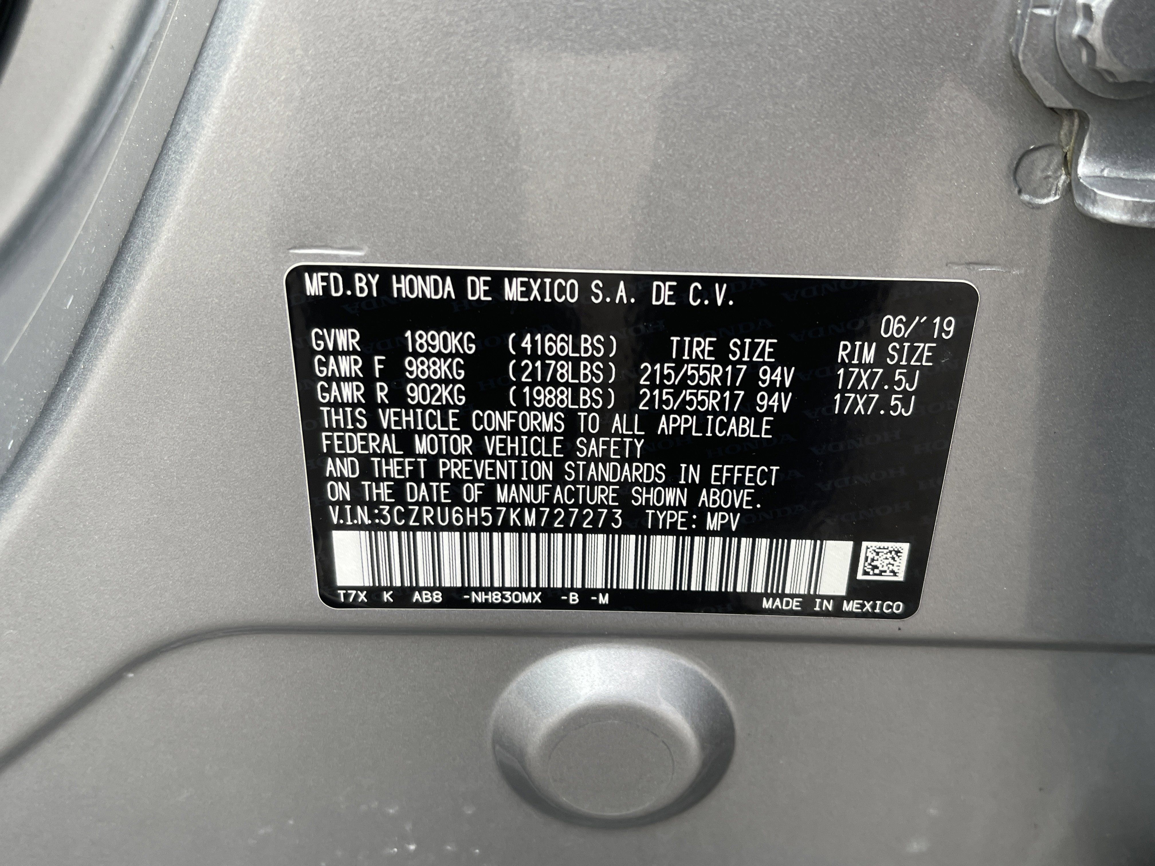Used 2019 Honda HR-V EX image 5