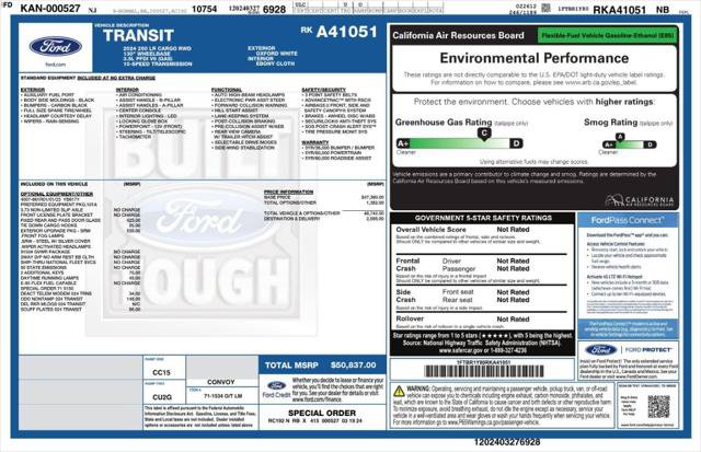 Used 2024 Ford Transit 250 Low Roof w/ Exterior Upgrade Package RWD image 4