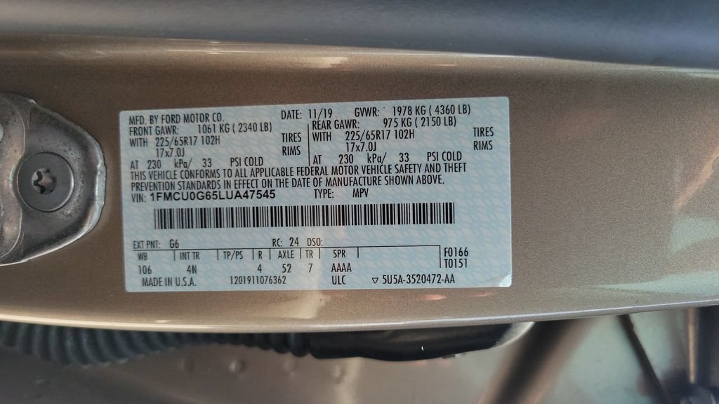 Used 2020 Ford Escape SE FWD image 23