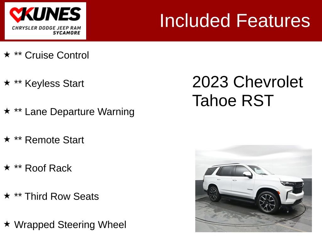 Used 2023 Chevrolet Tahoe RST w/ Luxury Package image 4