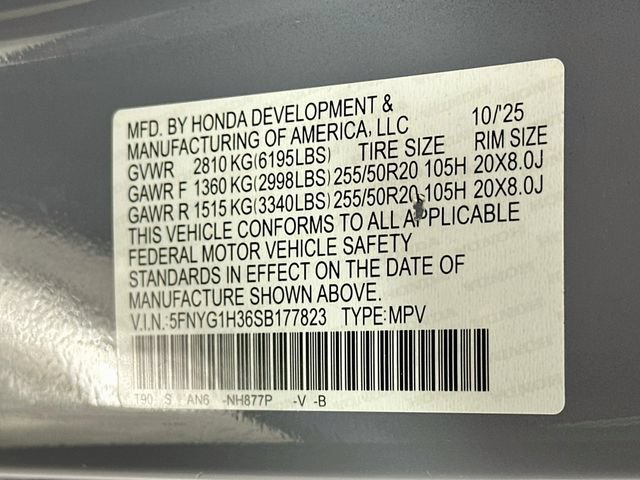 Certified 2025 Honda Pilot Sport image 34
