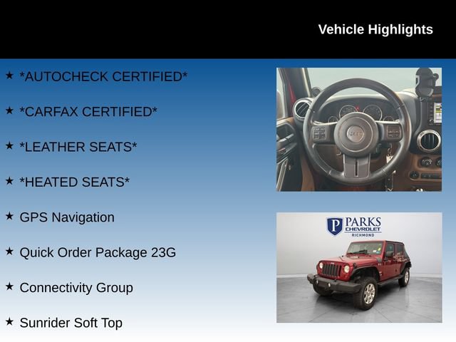 Used 2013 Jeep Wrangler Unlimited Sahara w/ Connectivity Group AWD/4WD image 4