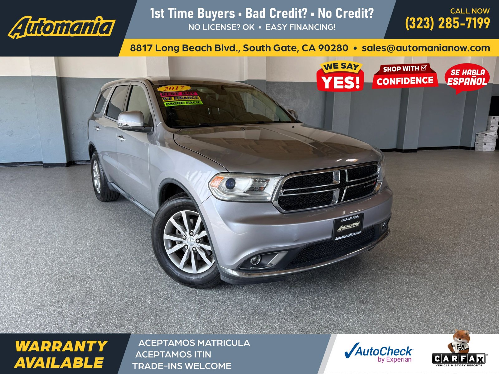 Used 2017 Dodge Durango SXT w/ 3rd Row Seating Group