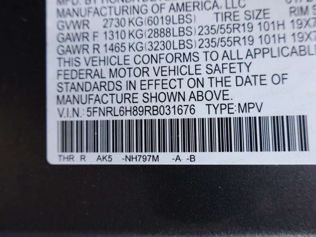 Used 2024 Honda Odyssey Touring image 13