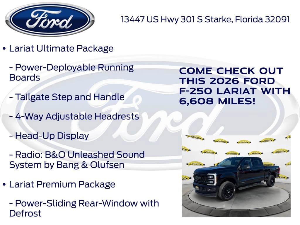 New 2026 Ford F250 Lariat w/ Black Appearance Package AWD/4WD image 30