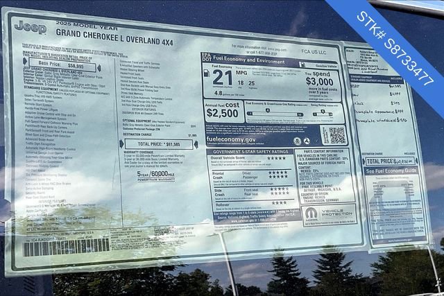 New 2025 Jeep Grand Cherokee L Overland image 5
