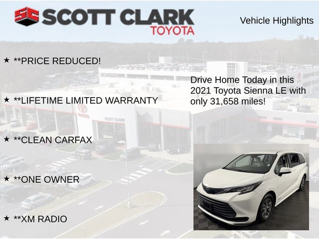 Used 2021 Toyota Sienna LE FWD image 12