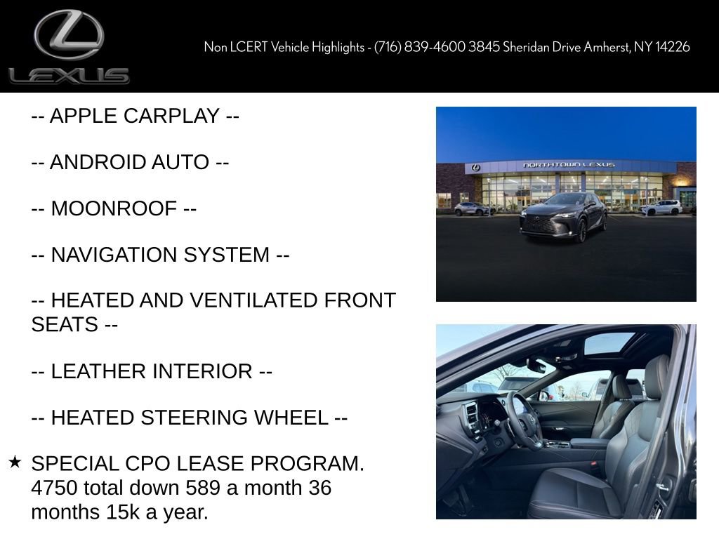Certified 2024 Lexus RX 350 Premium w/ Accessory Package (K3) image 6