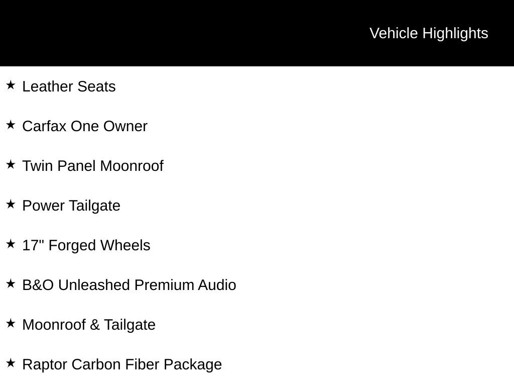 Used 2023 Ford F150 Raptor w/ Raptor Carbon Fiber Package AWD/4WD image 3