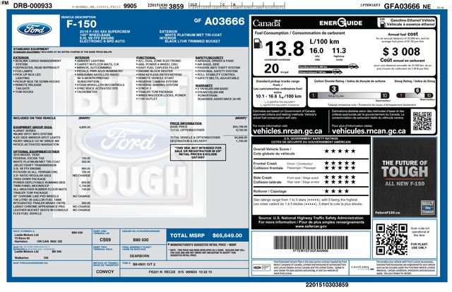 Used 2016 Ford F150 Lariat w/ Equipment Group 502A Luxury image 7