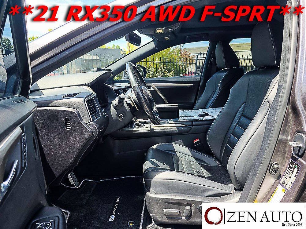 Used 2021 Lexus RX 350 F Sport w/ Cold Area Package (CT) AWD/4WD image 14