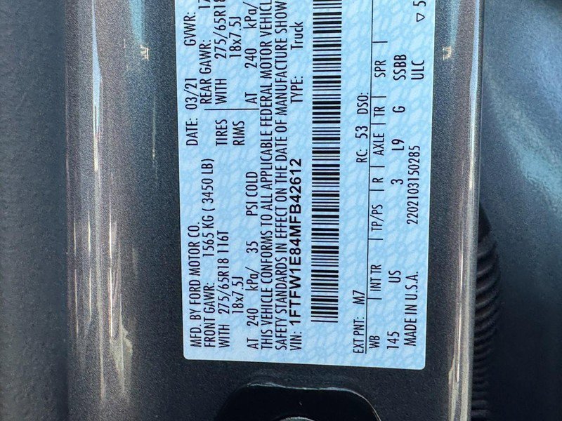 Used 2021 Ford F150 XLT w/ Equipment Group 302A High AWD/4WD image 24