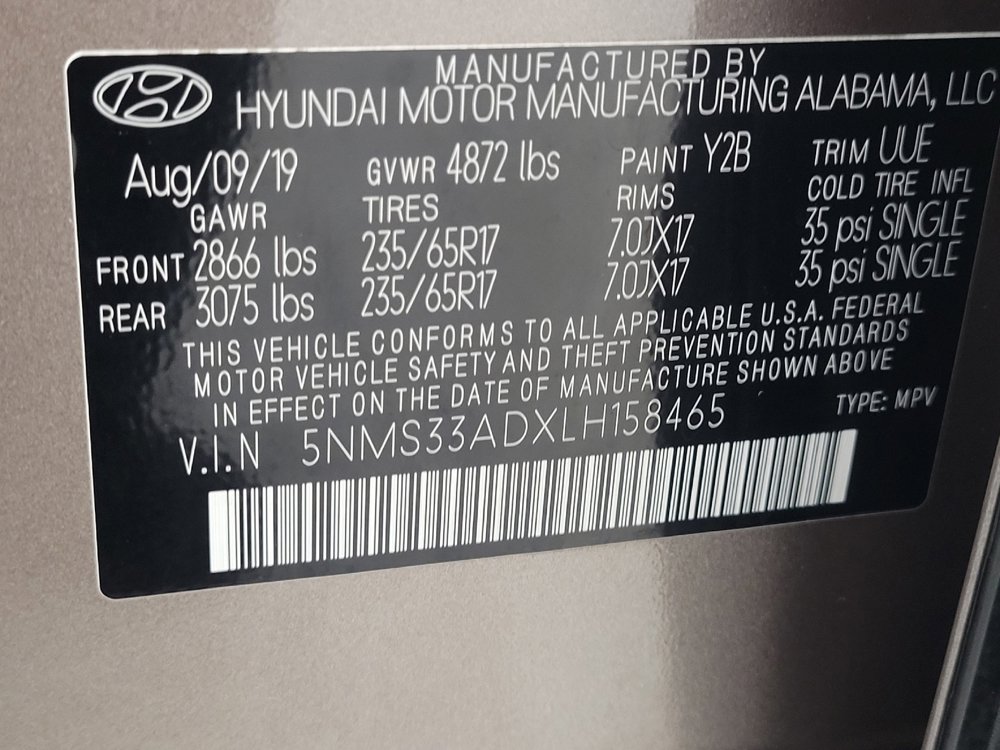 Used 2020 Hyundai Santa Fe SEL w/ Cargo Package image 33