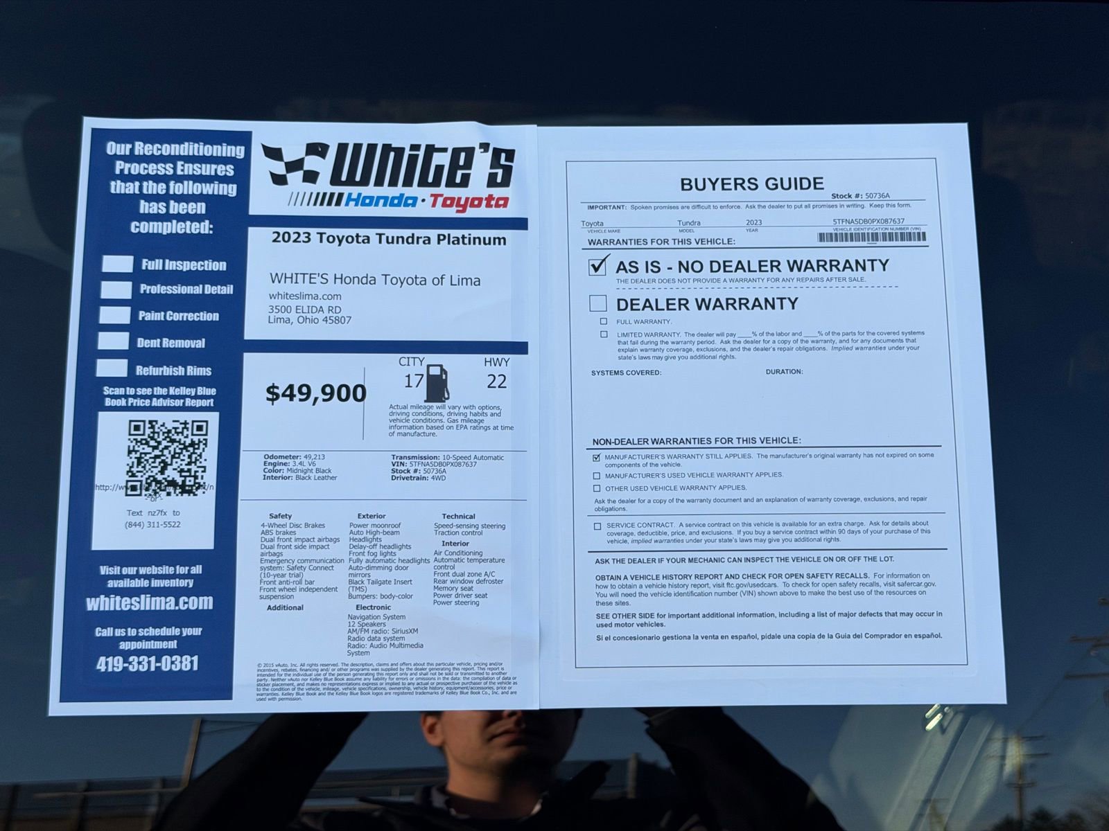 Used 2023 Toyota Tundra Platinum image 37