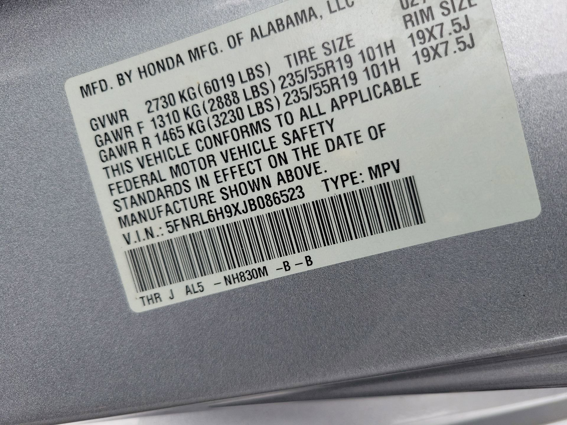 Used 2018 Honda Odyssey Elite image 33