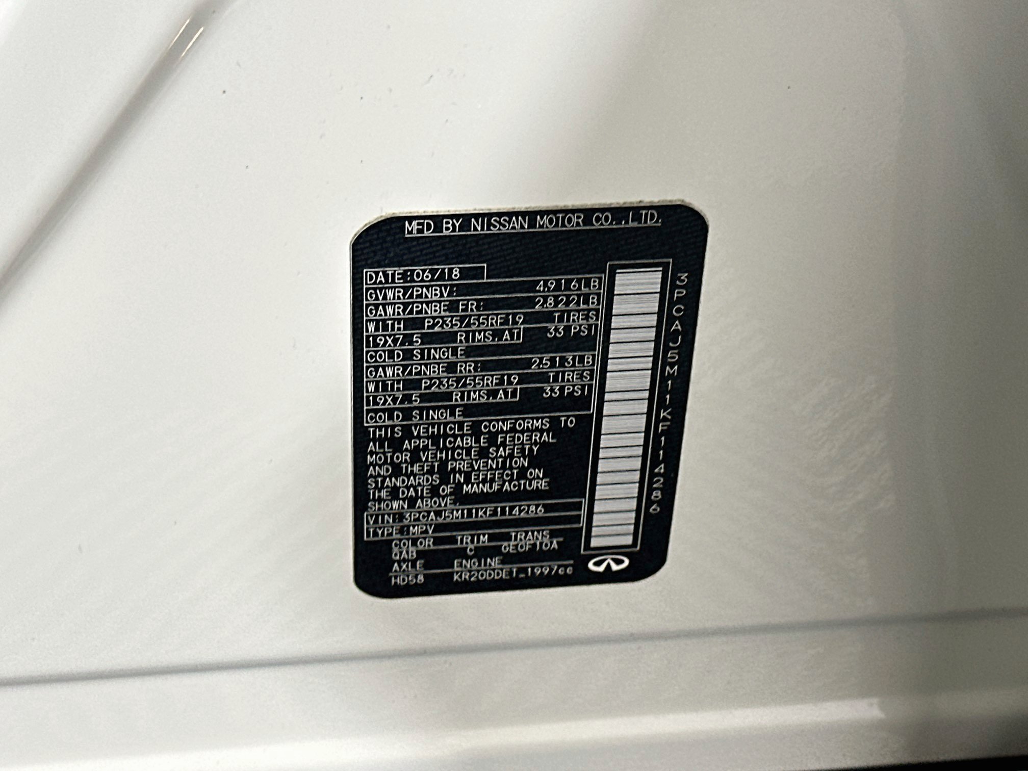 Used 2019 INFINITI QX50 Essential w/ Proactive Package FWD image 12