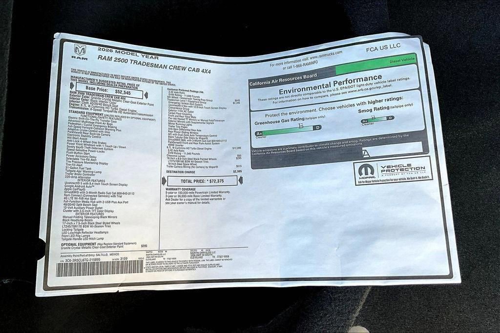 New 2026 RAM 2500 Tradesman image 14