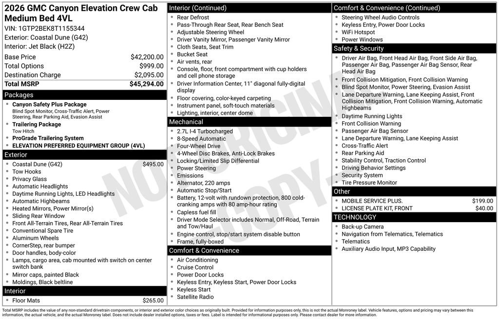 New 2026 GMC Canyon Elevation image 21