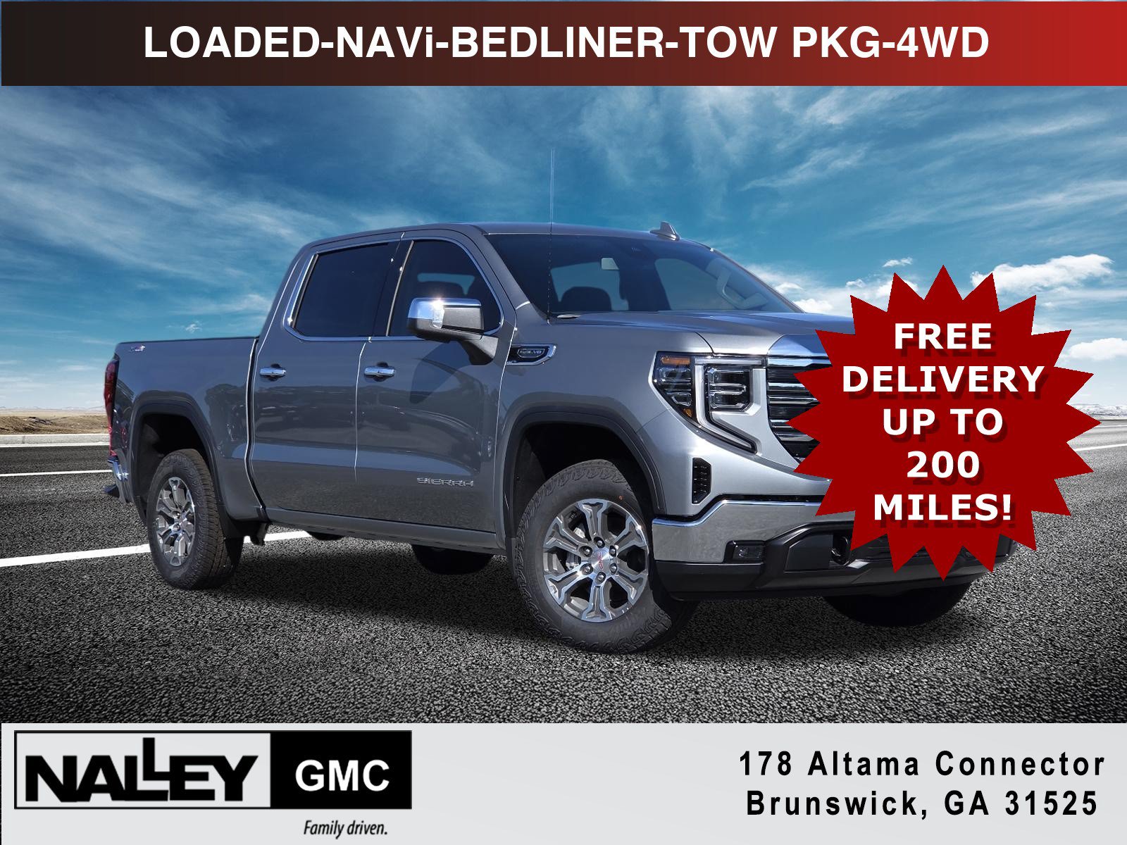 New 2026 GMC Sierra 1500 SLT w/ X31 Off-Road Package