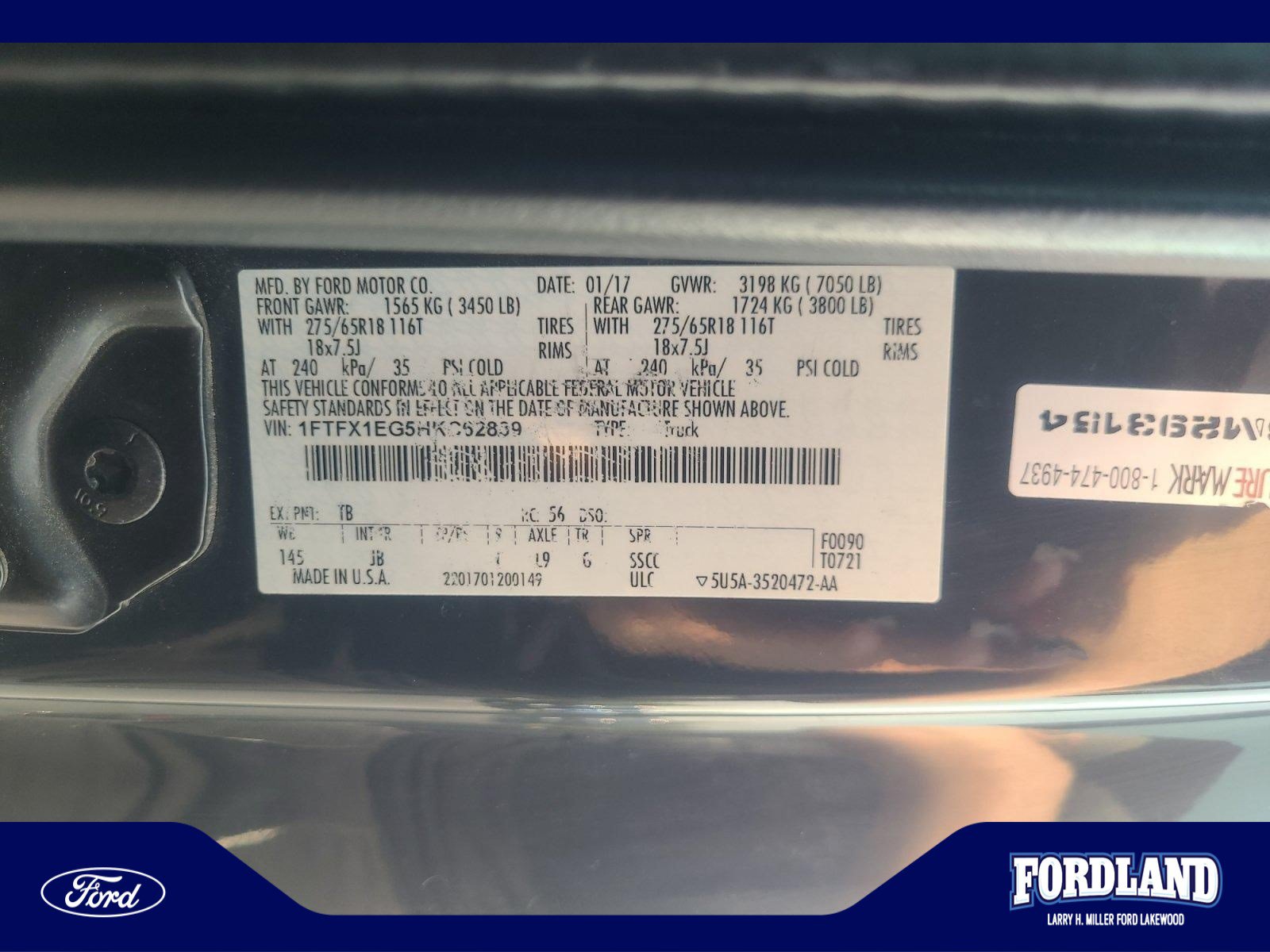 Used 2017 Ford F150 XLT w/ Equipment Group 302A Luxury AWD/4WD image 25