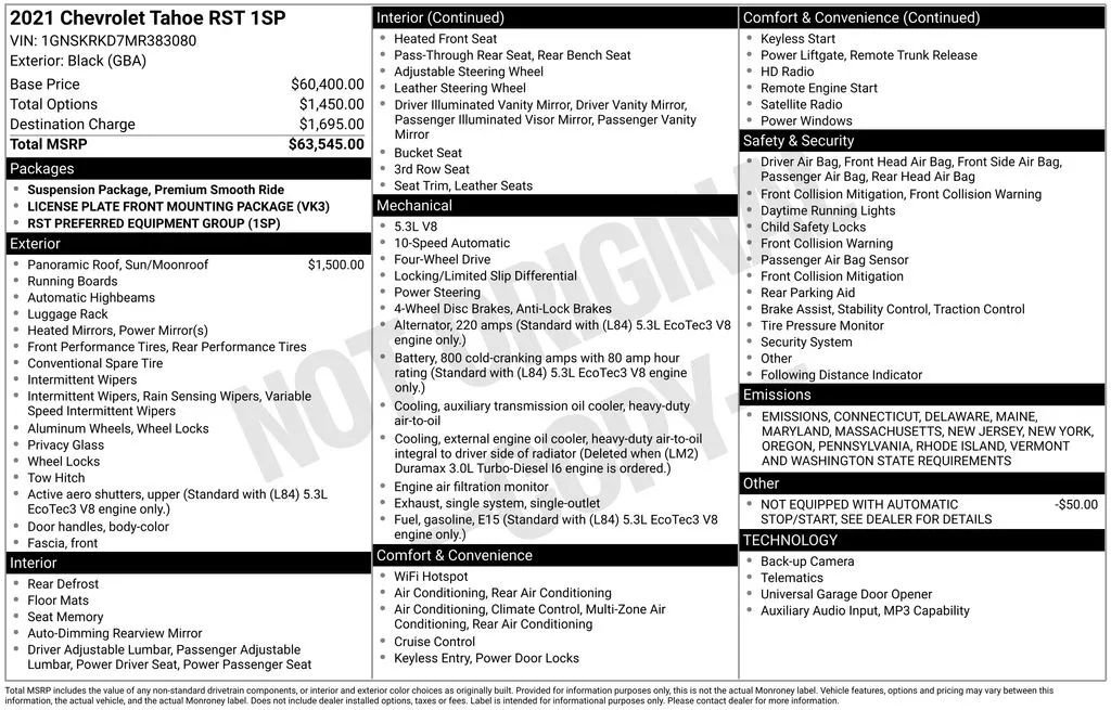 Used 2021 Chevrolet Tahoe RST image 31