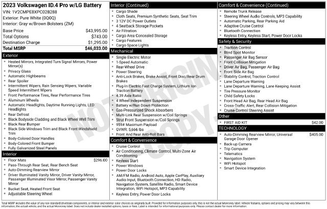 Certified 2023 Volkswagen ID.4 Pro RWD image 14