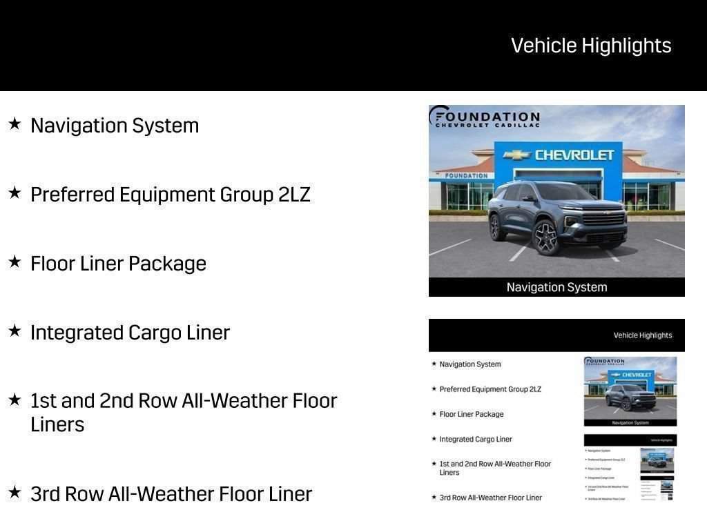 New 2026 Chevrolet Traverse High Country w/ LPO, Floor Liner Package AWD/4WD image 18