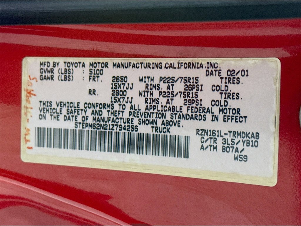 Used 2001 Toyota Tacoma Base image 29