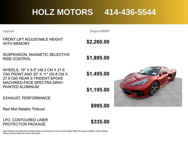 Certified 2022 Chevrolet Corvette Stingray Preferred Conv image 5