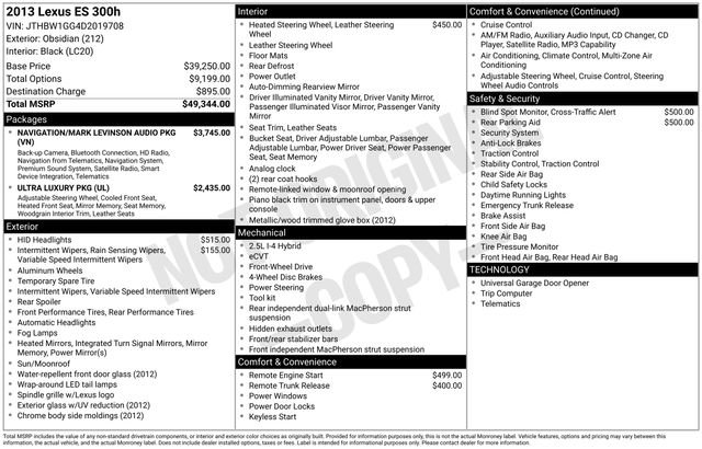 Used 2013 Lexus ES 300h image 15