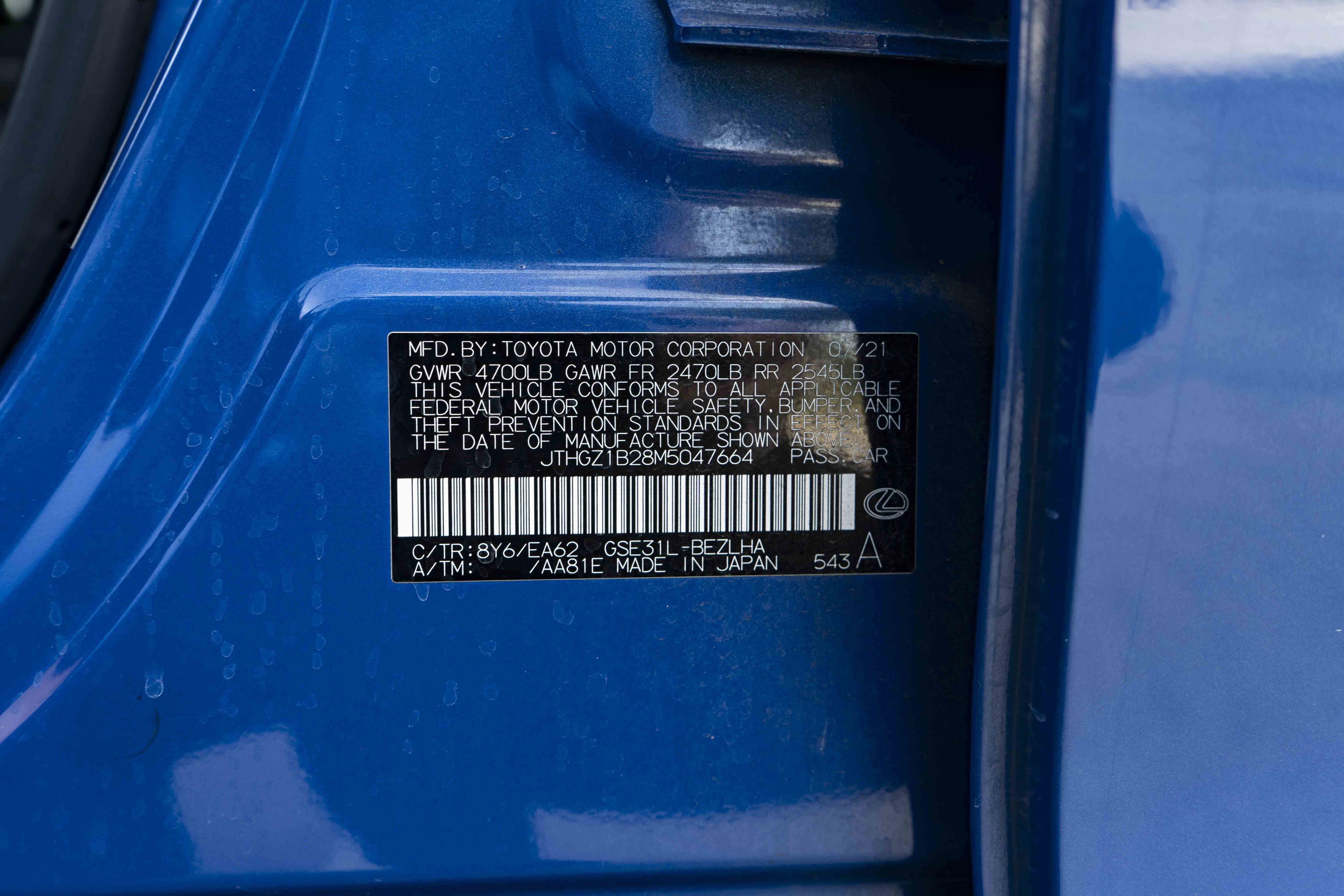 Used 2021 Lexus IS 350 F Sport w/ Navigation Package RWD image 48
