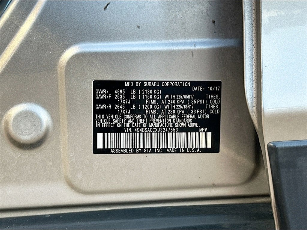 Used 2018 Subaru Outback 2.5i Premium image 28