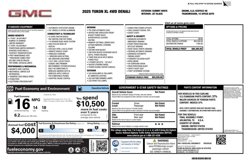 Used 2025 GMC Yukon XL Denali AWD/4WD image 4