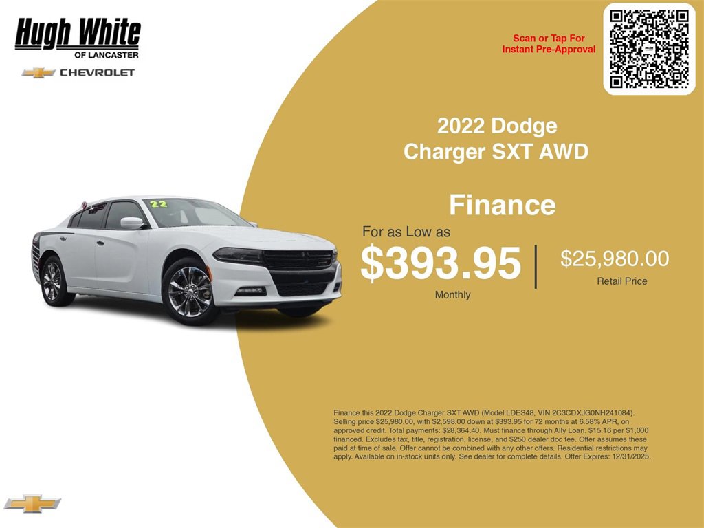 Used 2022 Dodge Charger SXT w/ Navigation & Travel Group image 3
