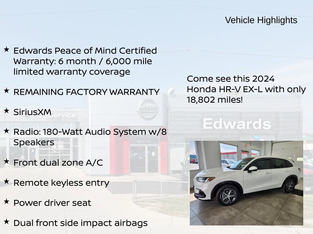 Used 2024 Honda HR-V EX-L image 10