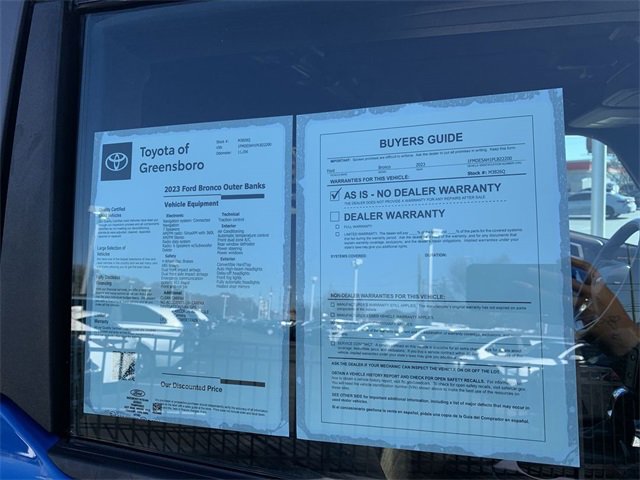 Used 2023 Ford Bronco Outer Banks image 34