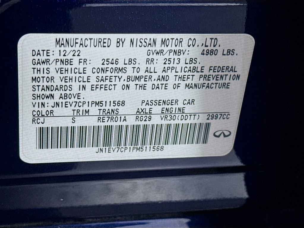 Certified 2023 INFINITI Q50 Sensory RWD image 42