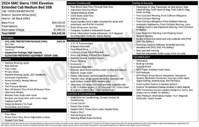 Used 2024 GMC Sierra 1500 Elevation w/ LPO, GMC Protection Package AWD/4WD image 36