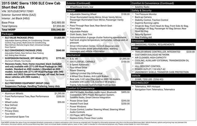 Used 2015 GMC Sierra 1500 SLE w/ SLE Value Package image 30