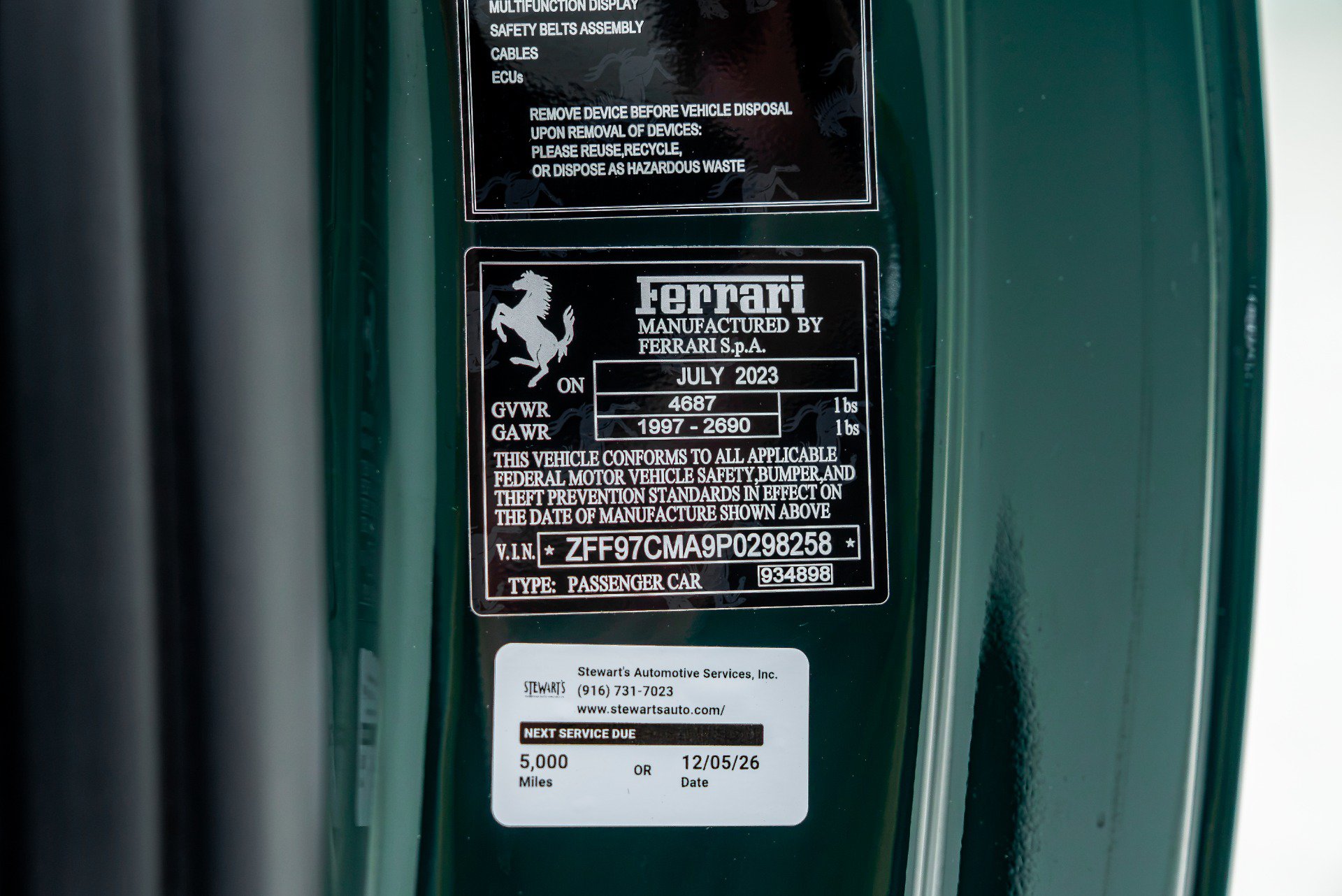 Used 2023 Ferrari 812 GTS RWD image 60