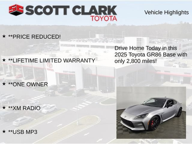 Used 2025 Toyota GR86 w/ Performance Package RWD image 12