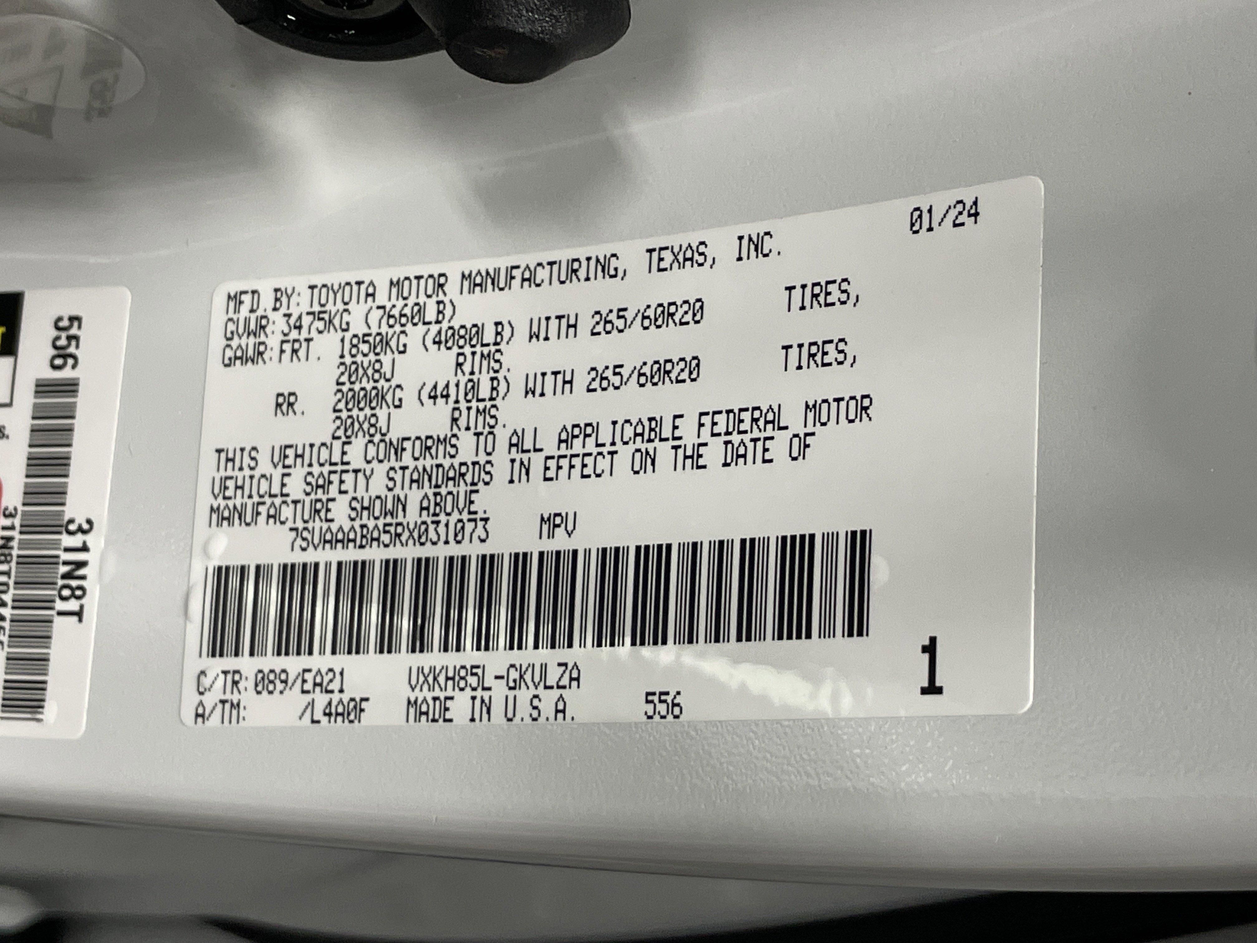 Certified 2024 Toyota Sequoia Limited w/ Tow Technology Package image 36