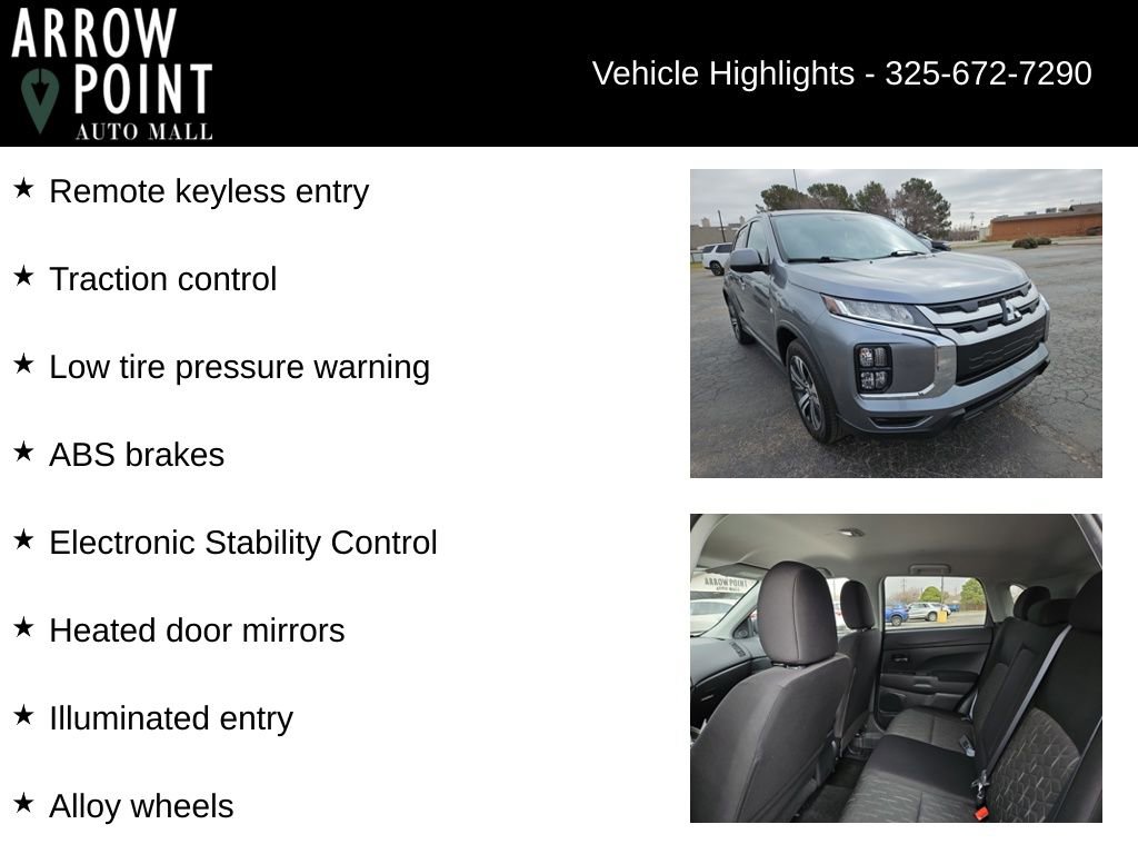Used 2025 Mitsubishi Outlander Sport ES image 29
