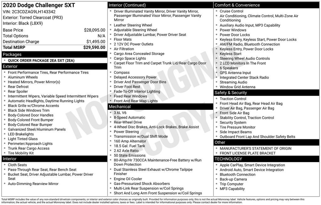 Used 2020 Dodge Challenger SXT image 6